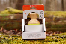 Load image into Gallery viewer, Bubble Up Soap Dispenser and Dish Brush