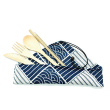 Load image into Gallery viewer, Bamboo Travel Cutlery Set